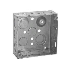 Crouse-Hinds TP556 4-11/16 x 4-11/16 x 2-1/8 Inch Steel Drawn Square Outlet Box