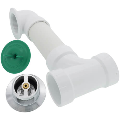 WATCO Watco FLEX924-PP-PVC-CP Flex900 Innovator 24 in. Plastic Push-Pull Drain in Chrome Plated