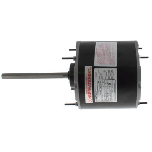 CENTURY MOTORS Century FSE1036SV1 UF Condenser Fan AC Motor, 1/3 hp, 208 to 230 VAC, 1075 rpm Speed