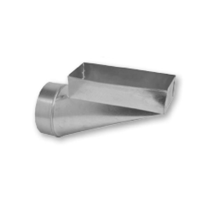 GRAY METAL SOUTH 12X2X6-112R DUCT BOOTS