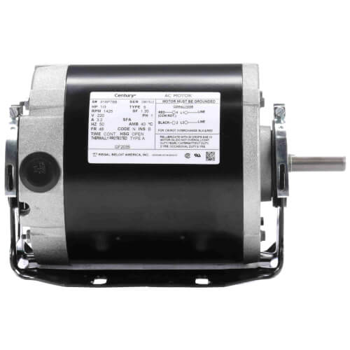 CENTURY MOTORS Century GF2035 Fan and Blower Motor 1/3 HP 220v