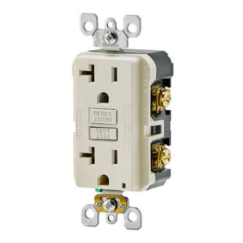 LEVITON Leviton GFTR2-T Self-Test Slim Tamper Resistant GFCI Receptacle 20A-125V
