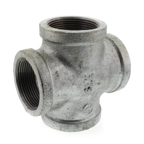 EVERFLOW Everflow GMCR0112 | 1-1/2 Galvanized Cross | Replacement MPN GMCR0112