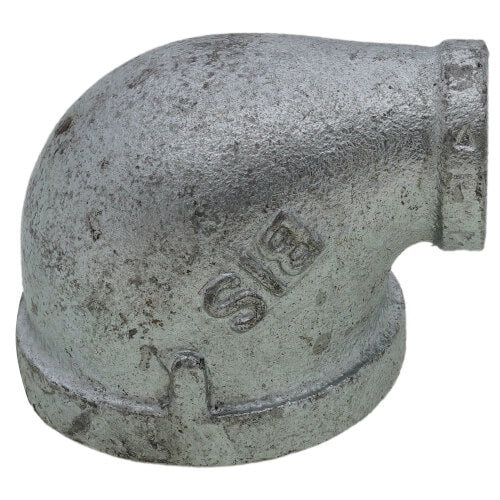 EVERFLOW Everflow GMRL1120 1-1/2 X 1/2 Galvanized Reducing Elbow