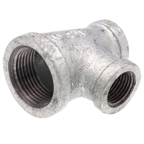 EVERFLOW Everflow GMRT1003 1 X 1/2 X 1/2 Galvanized Reducing Tee