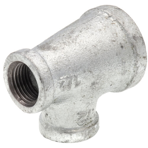EVERFLOW Everflow GMRT1003 1 X 1/2 X 1/2 Galvanized Reducing Tee