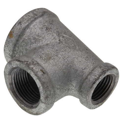 EVERFLOW Everflow GMRT1004 | 1 X 1/2 X 3/4 Galvanized Reducing Tee | Everflow