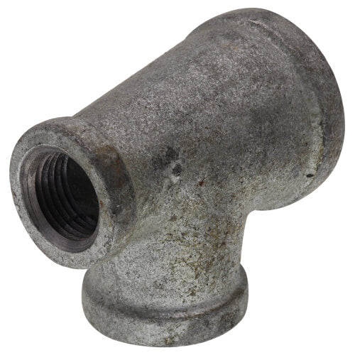 EVERFLOW Everflow GMRT1004 | 1 X 1/2 X 3/4 Galvanized Reducing Tee | Everflow