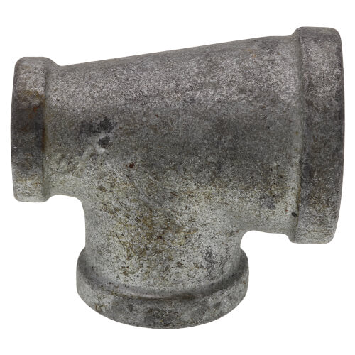 EVERFLOW Everflow GMRT1004 | 1 X 1/2 X 3/4 Galvanized Reducing Tee | Everflow