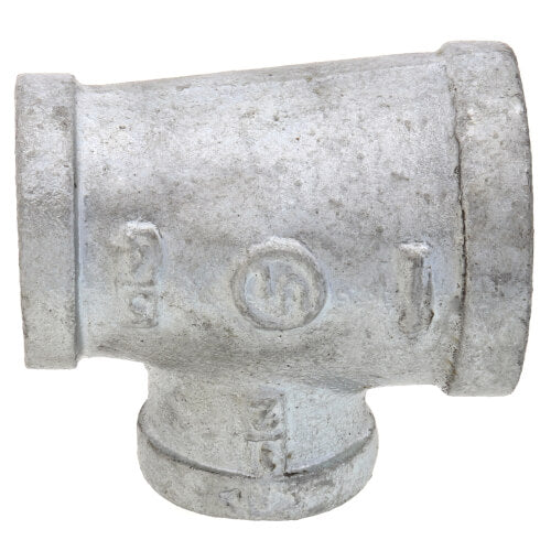 EVERFLOW Everflow GMRT1006 | 1 X 3/4 X 1/2 Galvanized Reducing Tee 3 Sizes |