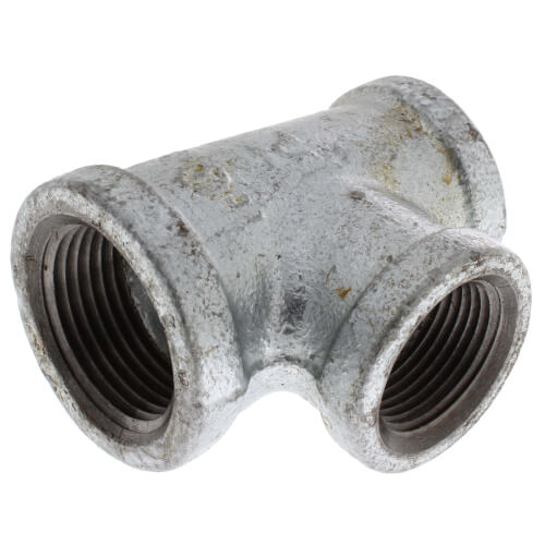 EVERFLOW Everflow GMRT1007 1 X 3/4 X 3/4 Galvanized Reducing Tee 3 Sizes GVT100-075-075