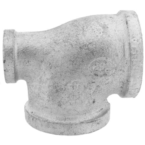 EVERFLOW Everflow GMRT1213 1-1/2 X 3/4 X 1-1/2 Galvanized Reducing Tee