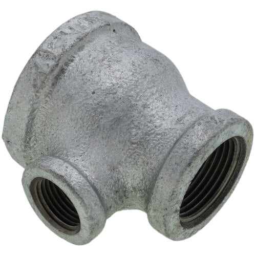 EVERFLOW Everflow GMRT1214 | 1-1/2 X 1 X 1/2 Galvanized Reducing Tee | GMRT1214