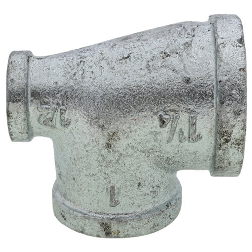 EVERFLOW Everflow GMRT1406 1-1/4 x 1/2 x 1 Galvanized Reducing Tee