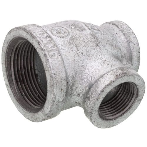 EVERFLOW Everflow GMRT1409 | 1-1/4 X 3/4 X 3/4 Galvanized Reducing Tee | GMRT1409