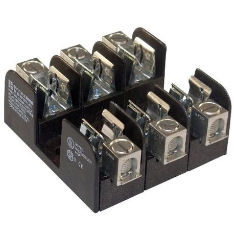 MERSEN Mersen 30313 Open Style Fuse Block 600 VAC/VDC 30 A 3 Poles