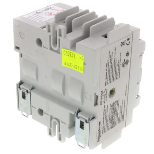 SCHNEIDER ELECTRIC Schneider Electric GS1DDU3 TeSys GS 600 VAC 30 Amp 3-Pole Class CC IP20 Copper Fusible Disconnect Switch