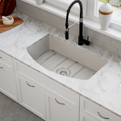 DAKOTA Dakota Plumbing Products GSE-QCA3320-BK Farmhouse Kitchen Sink