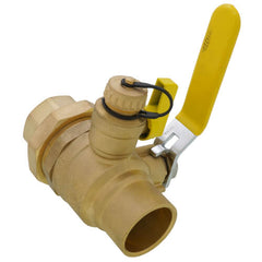 Webstone H-50436 Standard Ball Valve With Hose Drain 1-1/2 in FNPT Union x C