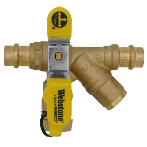 WEBSTONE Webstone H-81562W 1/2 Press Lead-Free Pro-Pal Ball Drain Strainer