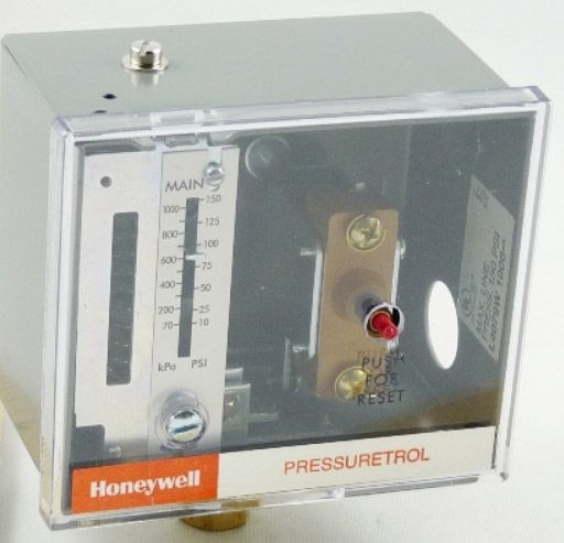 HONEYWELL Honeywell L4079W1000 10-150 PSI Manual Reset Pressuretrol for Oil Applications