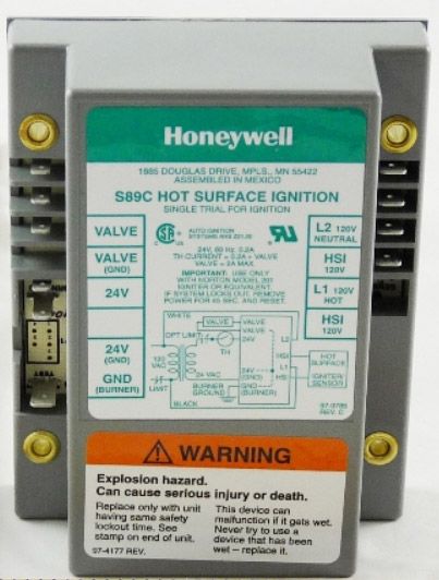 HONEYWELL Honeywell S89C1087 Single-rod Hot Surface Ignition Control with 6 Second Trial and Lockout Timing