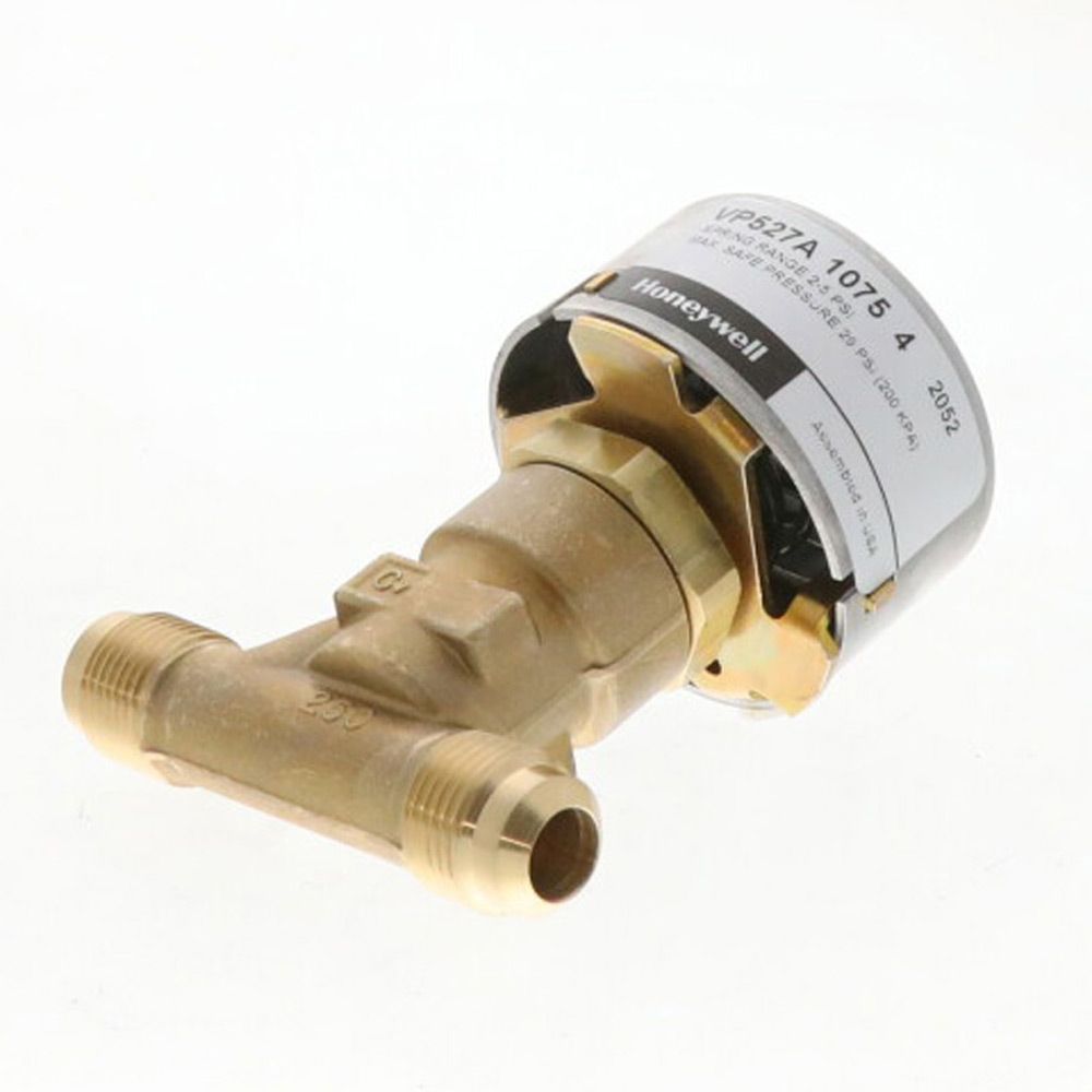 HONEYWELL Honeywell VP527A1075 3/8 Pneumatic Water Valve with 1.6 Cv 2-5 PSI 1/2 Flare