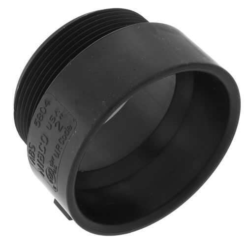 NIBCO NIBCO I030700 DWV Adapter 2 in Nominal Hub x MNPT ABS