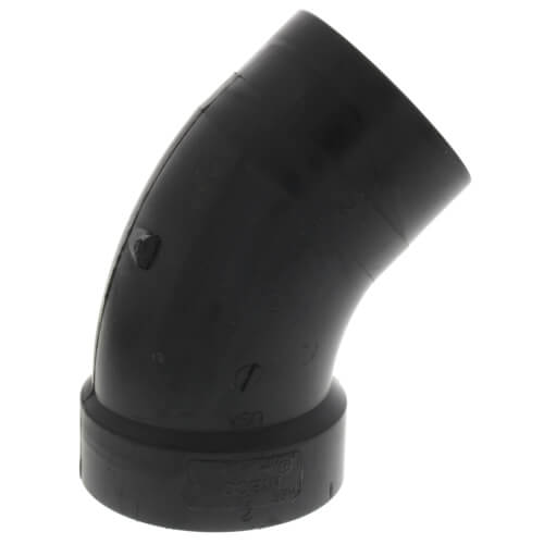 NIBCO NIBCO I044100 DWV Street Elbow 2 in Spigot x Hub ABS