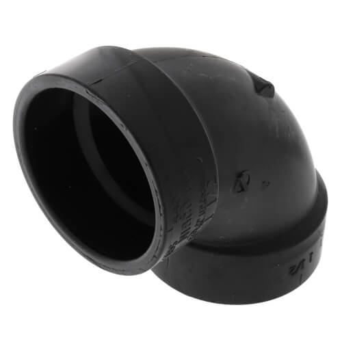 NIBCO Nibco I055300 5807 1-1/2 Hub ABS DWV 90 Elbow