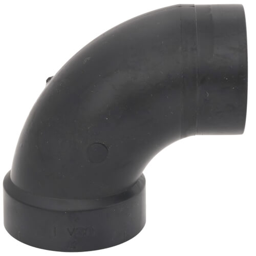 NIBCO Nibco I058150 5807-2 2 Spigot x Hub ABS DWV 90 Street Elbow