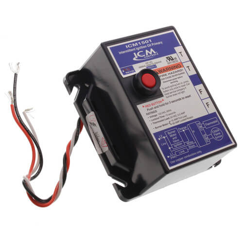 ICM CONTROLS ICM Controls ICM1501 Intermittent Ignition Oil Primary Control 1-Pack Replacement for R8184G Series Honeywell