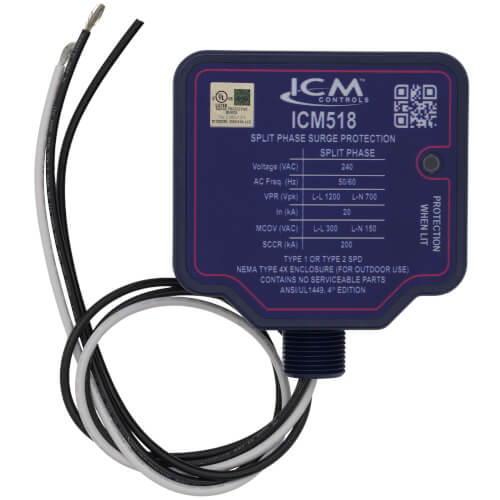 ICM CONTROLS ICM Controls ICM518 240V Split Phase Surge Protector
