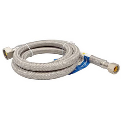 CROWN INDUSTRIES 62348 Supply Line, S/S, 3/8c X 1/2fip X 48"