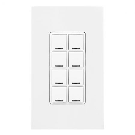 LEVITON LEVITON DLDNK-8W WH LUM RF 8-BTN BLTTH KEYPAD ROOM CTRLR