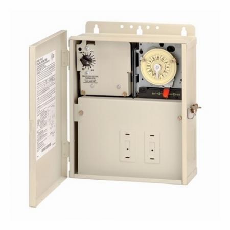 INTERMATIC Intermatic PF1112T Freeze Protection Control Center with Timer and Thermostat for 240V Applications Type 3R Metal Enclosure