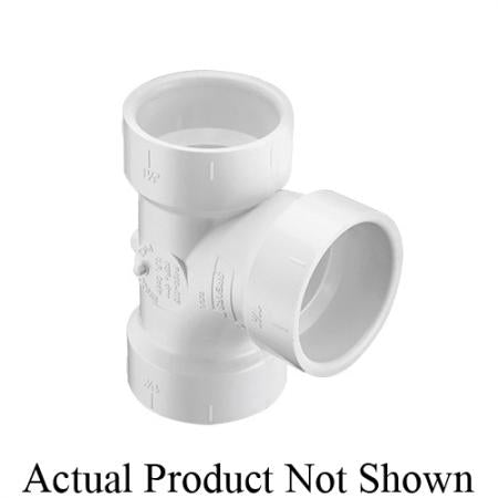 SPEARS Spears P400-120 PVC DWV Sanitary Tee Hub x Hub x Hub 12 Inch