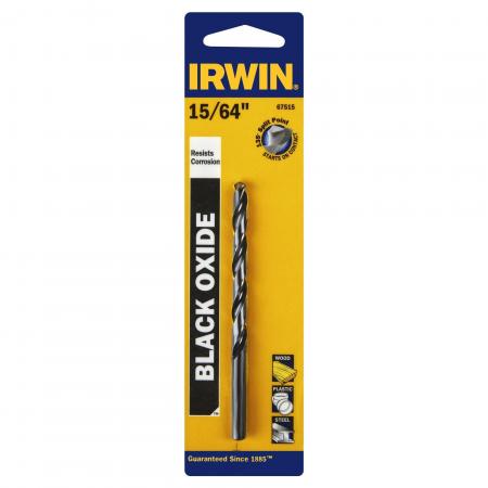 IRWIN Irwin Tools 67515 Drill 15/64 HD JL 135 Black Ox Pack of 5