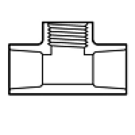 SPEARS Spears 802-060CF CPVC Tee Socket x Socket x FNPT Sch 80 Fabricated (6 in)
