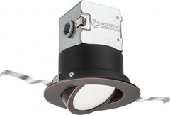 Lithonia Lighting 4JBKRD30K90CRIMWM6 OneUp 4 Inch Round Direct-Wire Matte White LED Downlight
