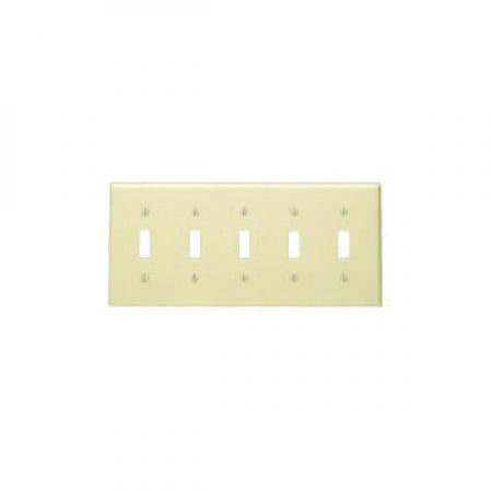 LEVITON Leviton 86023 WALLPLATE 5 GANG 4.5 IN H X 9.99 IN W REPLACEMENT MPN