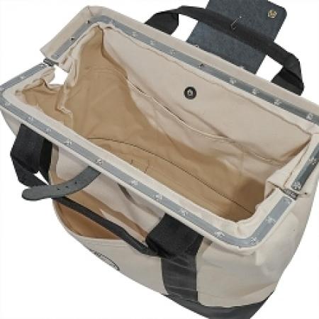 KLEIN TOOLS Klein Tools 5003-18 Tool Bag Canvas with Leather Bottom 18-Inch