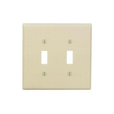 LEVITON Leviton 80509-I Wallplate 2 Gangs 4.875 in H x 4.94 in W Replacement MPN
