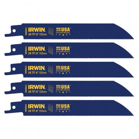 IRWIN IRWIN 372624P5 RECIP 6IN 24TPI 5PK