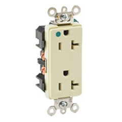 LEVITON Leviton 16362-HGG Decora Plus Duplex Receptacle 20 A 125 V (Each)