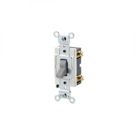 LEVITON Leviton 1221-SGY Grounding AC Quiet Toggle Switch 120/277 VAC 20 Amp