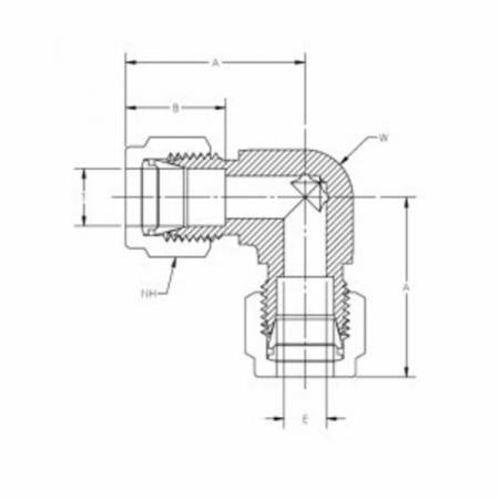 TYLOK Tylok SS-8-DELU-8 CBC-Lok Union Elbow 1/2 in Replacement MPN