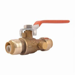 CAI - SHARKBITE 22304-0000LF Lead-Free Brass Push x Push Ball Valve, Lever, 1/2 Pipe Size