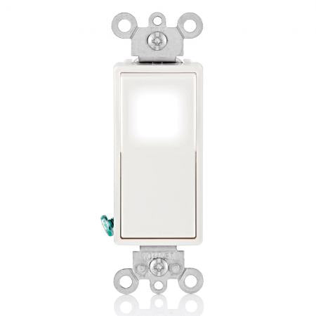 LEVITON Leviton L56142W 4-Way AC Quiet Rocker Switch, 120/277 VAC, 15 Amp