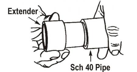 SPEARS Spears S0301-07 3/4 PVC SCH40 PIPE EXTENDERS